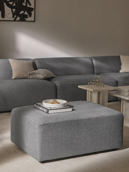 Melva Upholstered Stool, W 99 x D 72 cm
