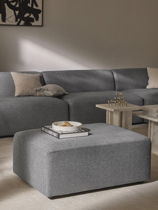 Melva Upholstered Stool, W 99 x D 72 cm