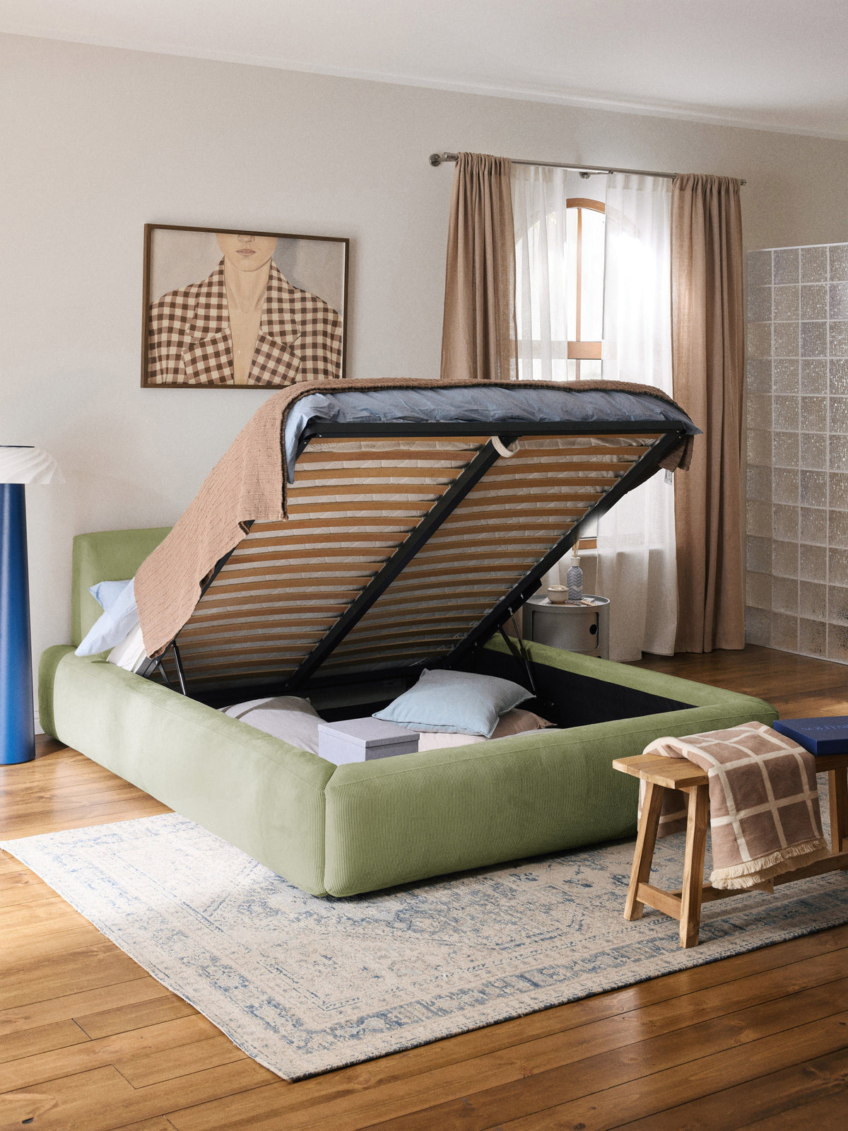 Melva Upholstered Storage Bed