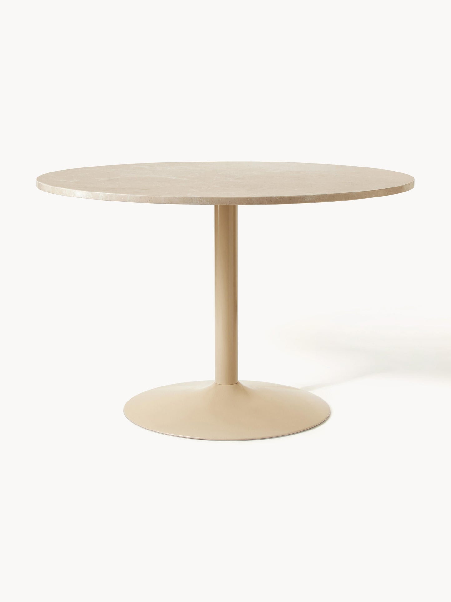 Miley Oval Dining Table in Marble, 120 x 90 cm