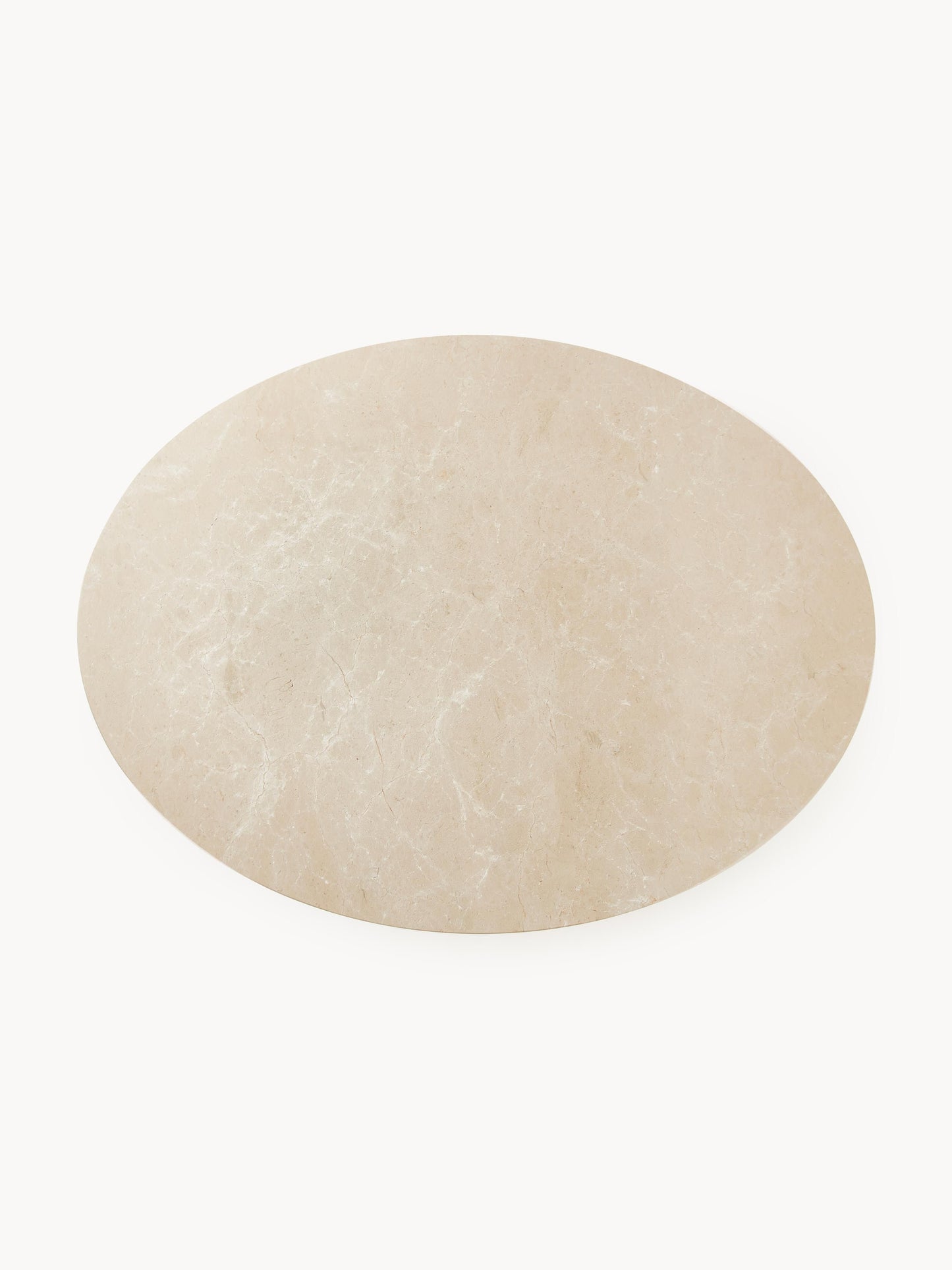 Miley Oval Dining Table in Marble, 120 x 90 cm