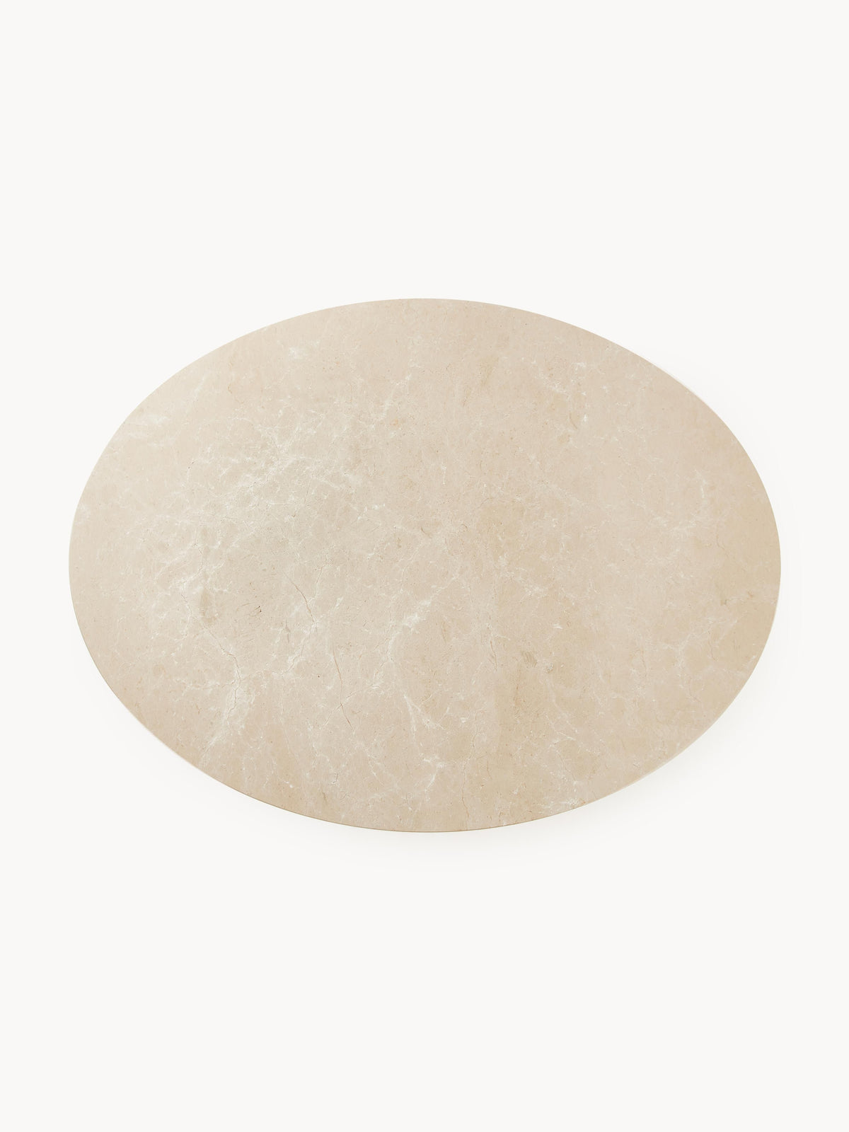 Miley Oval Dining Table in Marble, 120 x 90 cm
