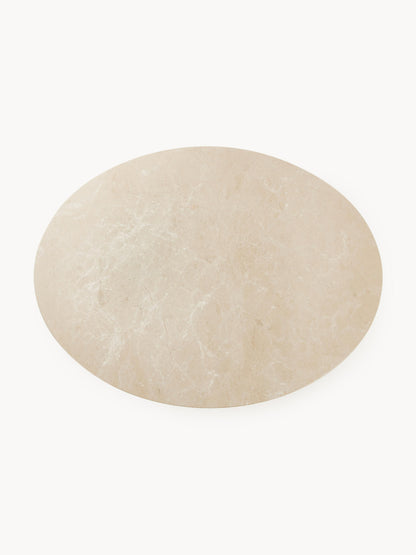 Miley Oval Dining Table in Marble, 120 x 90 cm