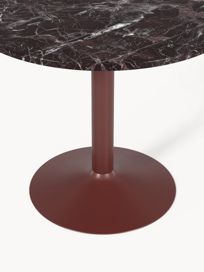 Miley Round Dining Table in Marble, Ø 90 cm