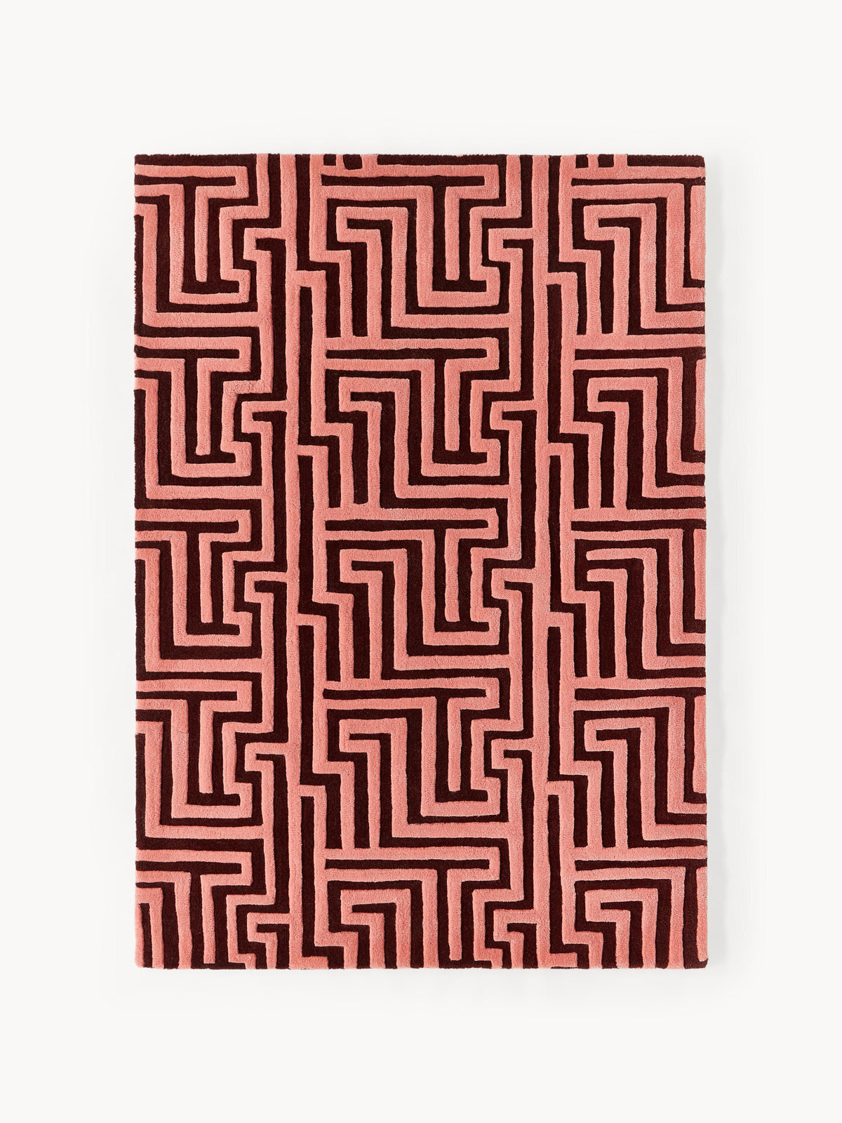 Monty Rug in Wool, Hand-Tufted, with Raised High-Low Texture