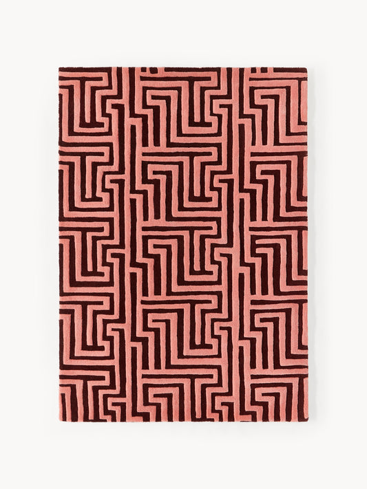 Monty Rug in Wool, Hand-Tufted, with Raised High-Low Texture