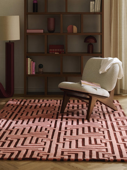 Monty Rug in Wool, Hand-Tufted, with Raised High-Low Texture