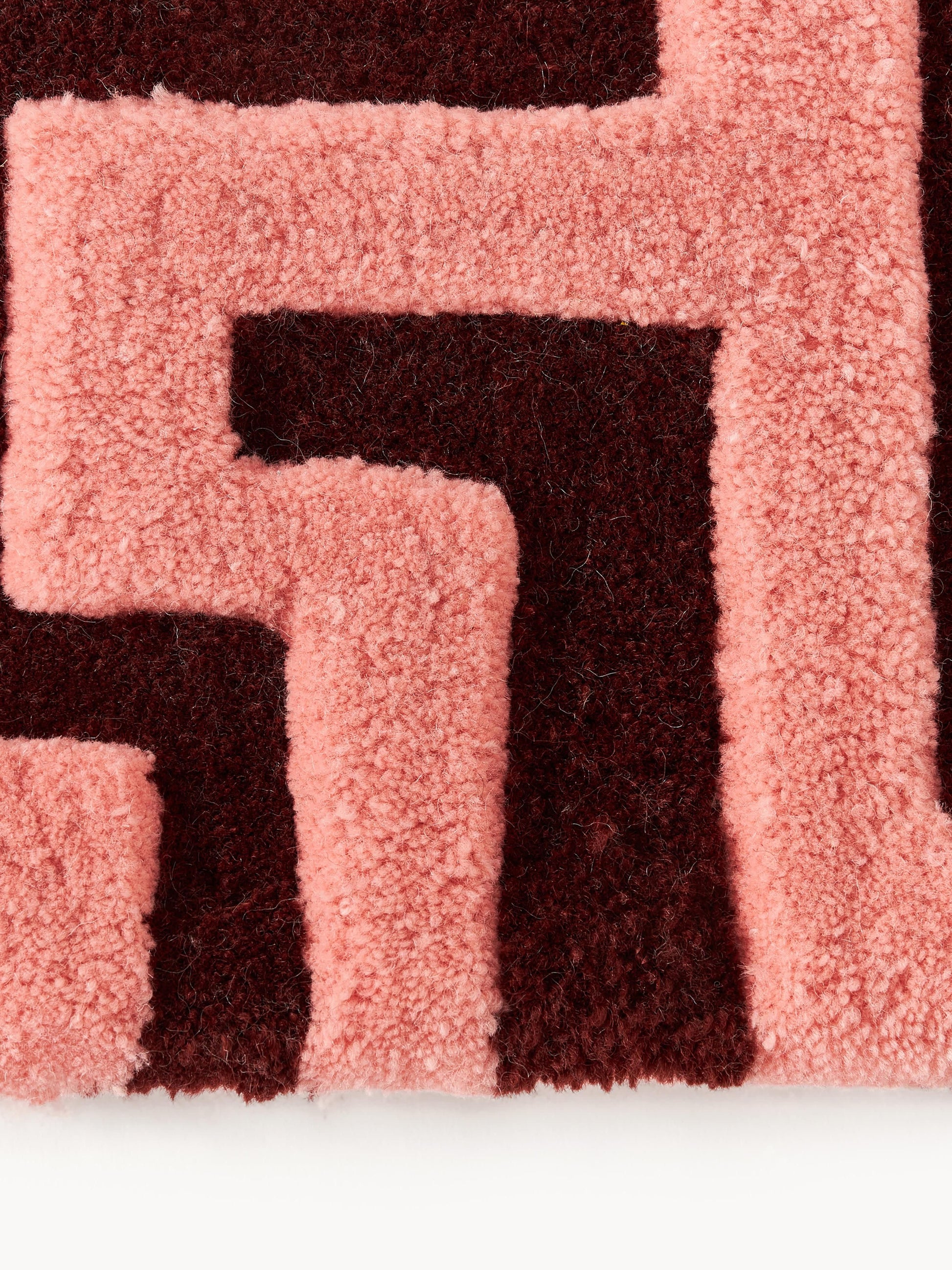 Monty Rug in Wool, Hand-Tufted, with Raised High-Low Texture
