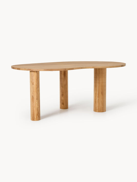 Naruto Organic-Shaped Dining Table in Oak, in Various Sizes