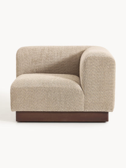 Natalie Corner Section in Teddy Bouclé