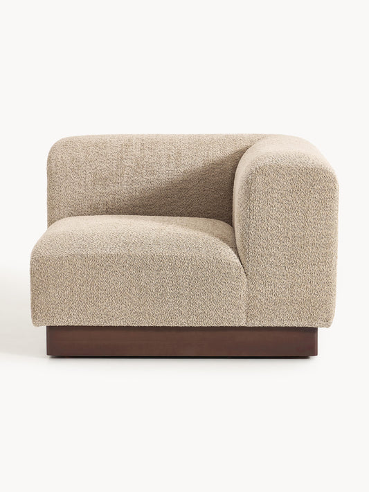 Natalie Corner Section in Teddy Bouclé