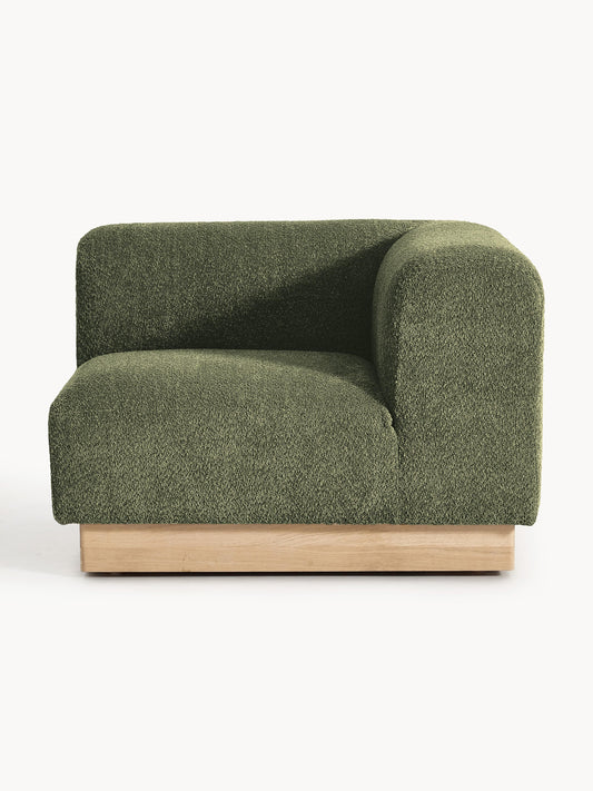 Natalie Corner Section in Teddy Bouclé