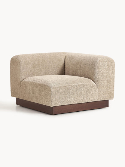 Natalie Corner Section in Teddy Bouclé