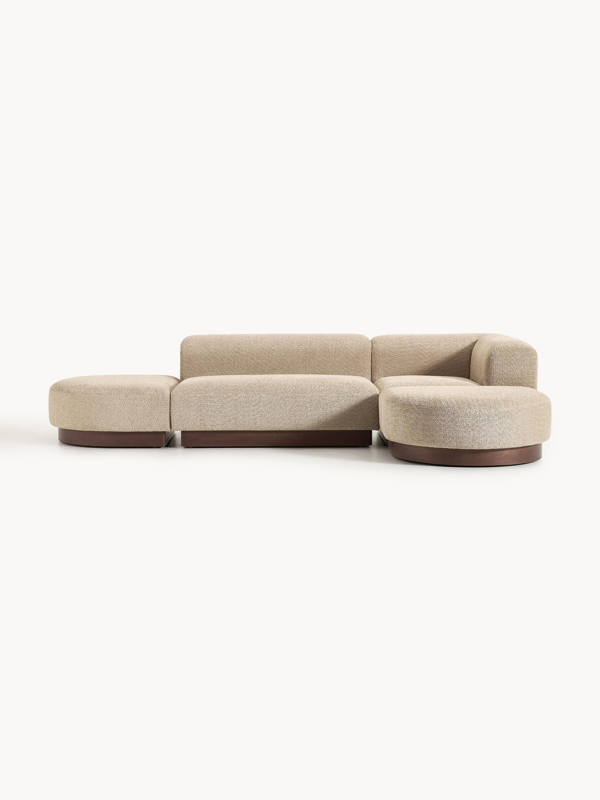 Natalie Corner Sofa in Teddy Bouclé, Modular