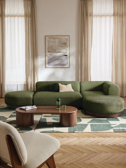 Natalie Corner Sofa in Teddy Bouclé, Modular