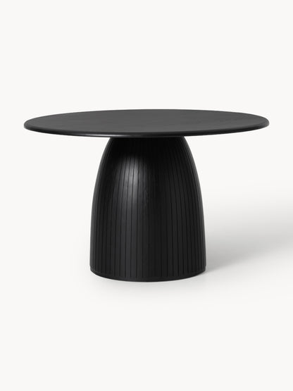 Nelly Round Fluted-Texture Dining Table, in Various Sizes