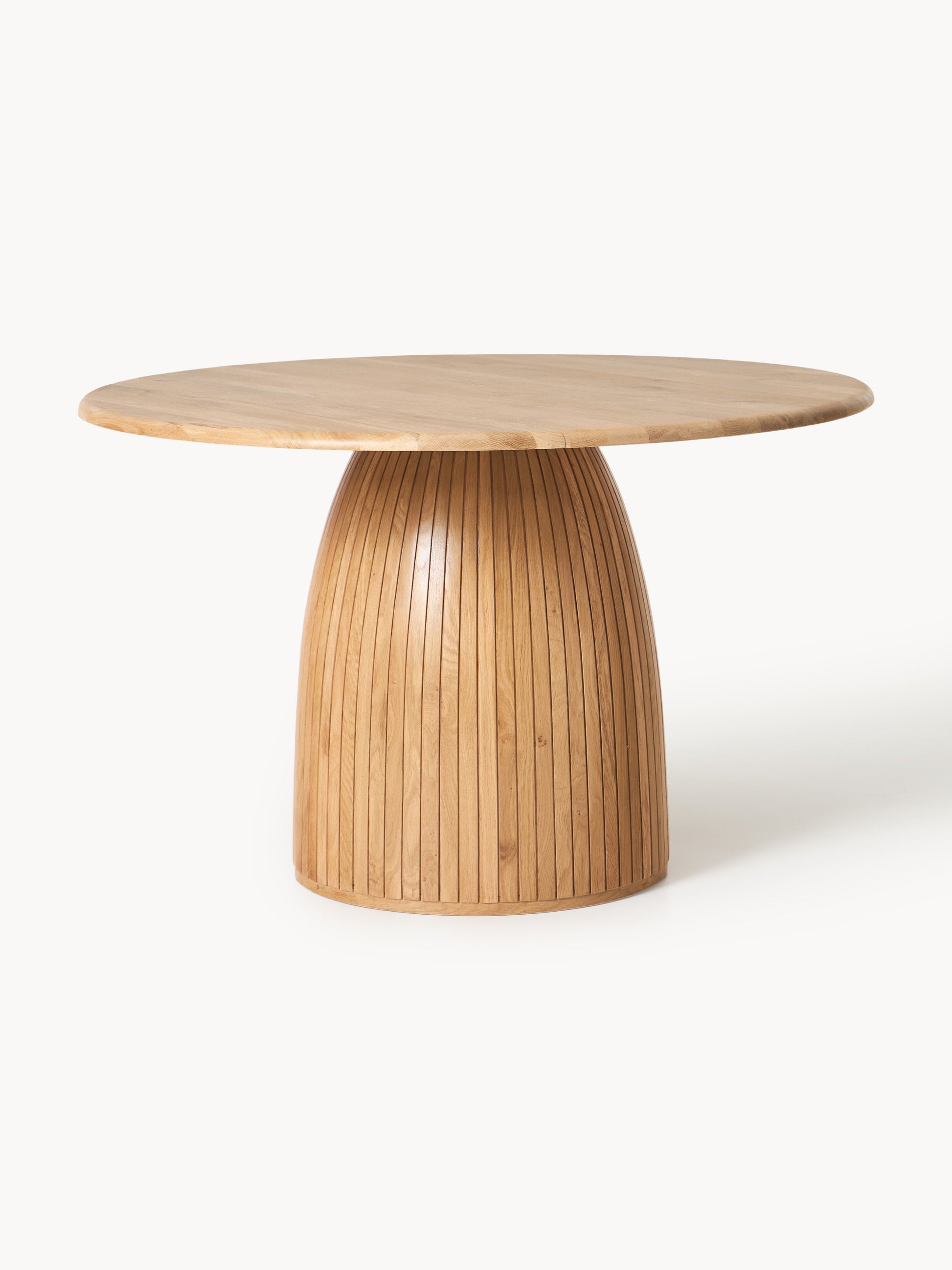 Nelly Round Fluted-Texture Dining Table, in Various Sizes