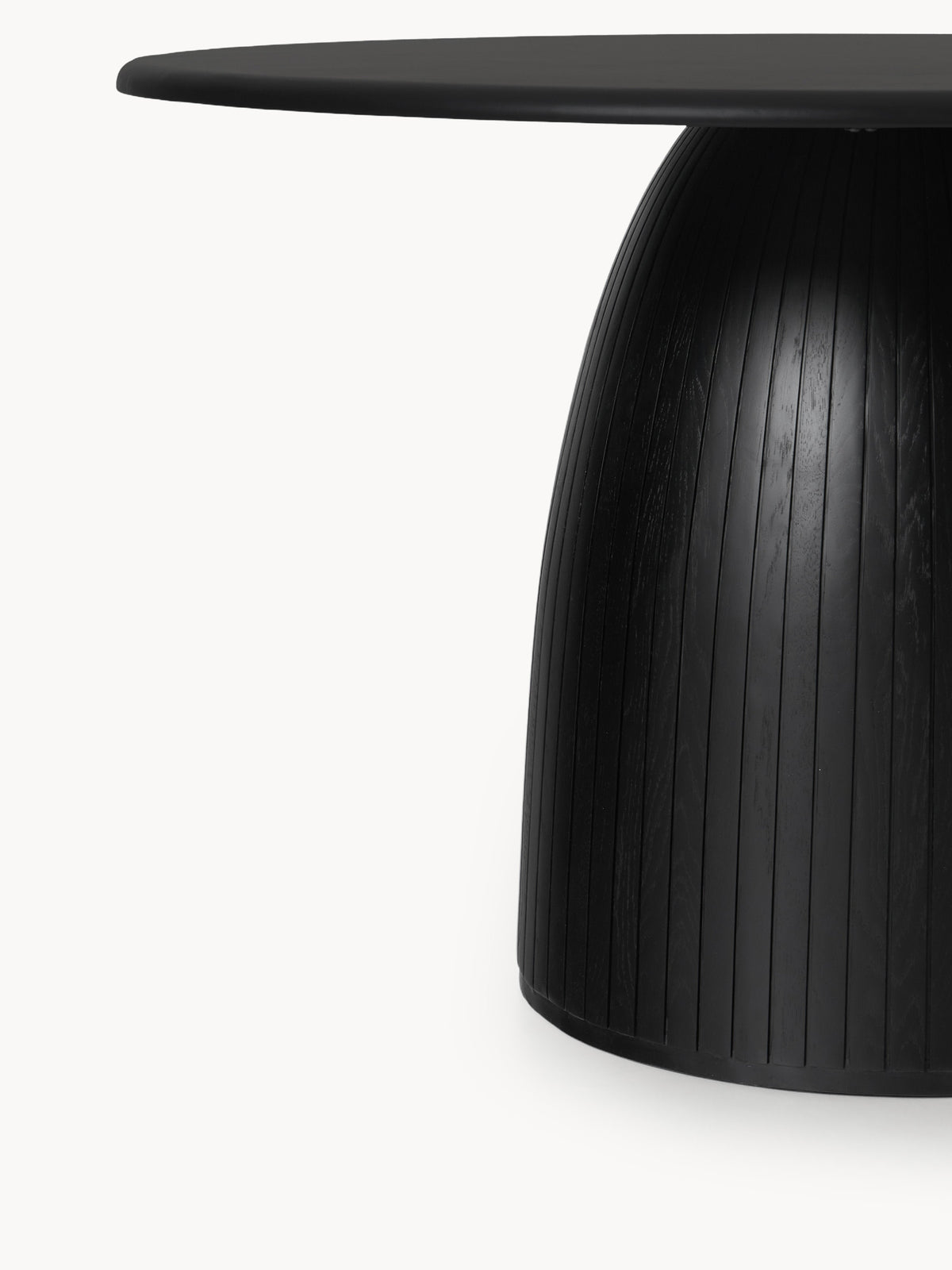 Nelly Round Fluted-Texture Dining Table, in Various Sizes
