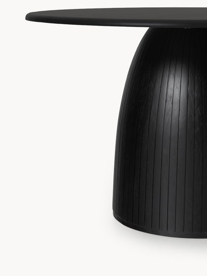 Nelly Round Fluted-Texture Dining Table, in Various Sizes