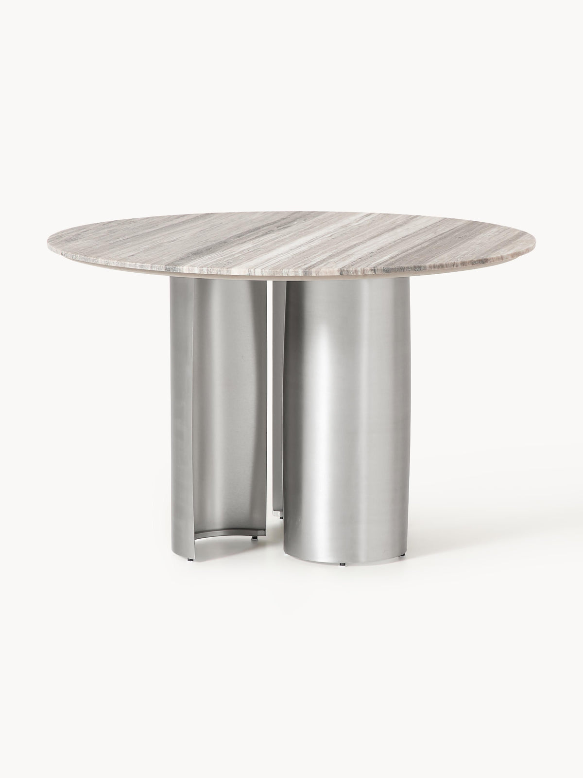 Noam Round Dining Table with Tabletop in Marble, Ø 120 cm