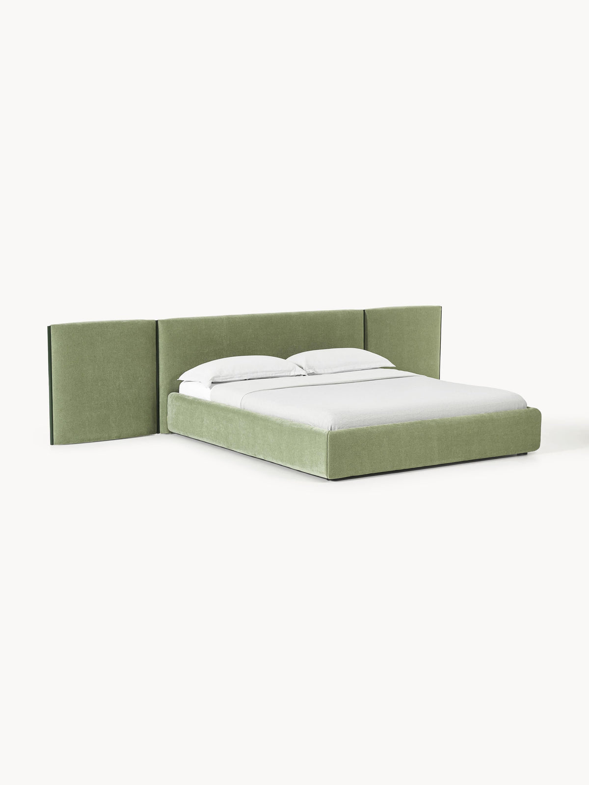 Otis Folding-Headboard Upholstered Bed