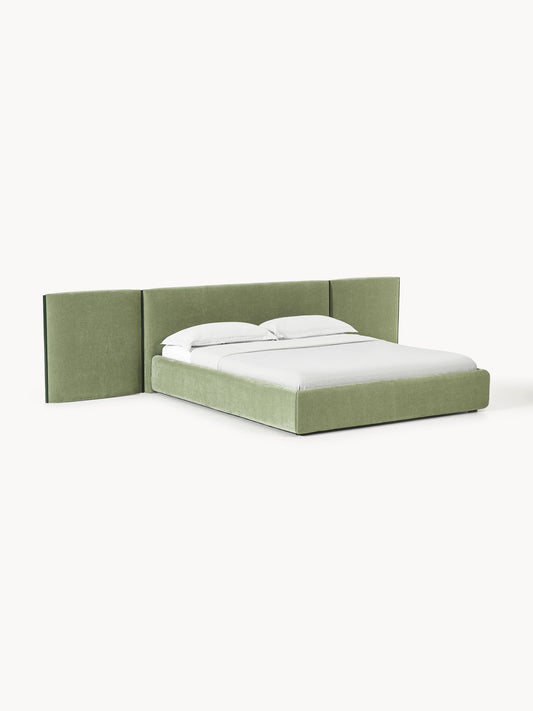 Otis Folding-Headboard Upholstered Bed