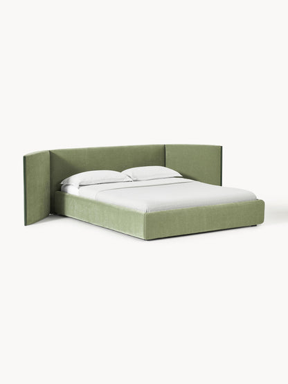 Otis Folding-Headboard Upholstered Bed