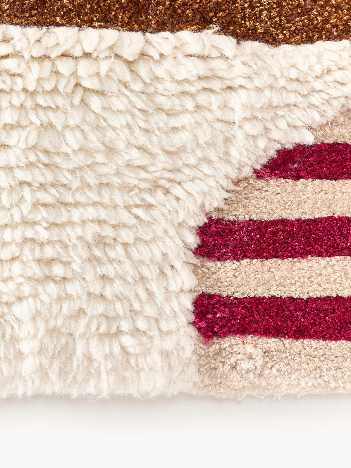 Rosco Wool Rug with High-Low Texture, Hand-Tufted