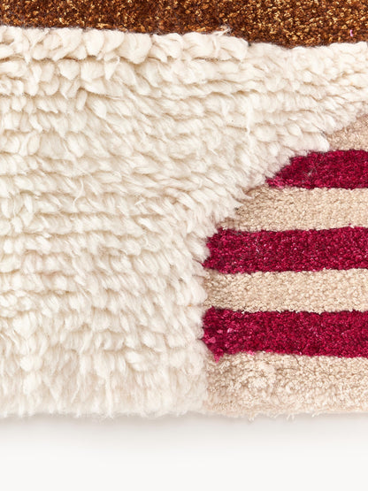 Rosco Wool Rug with High-Low Texture, Hand-Tufted
