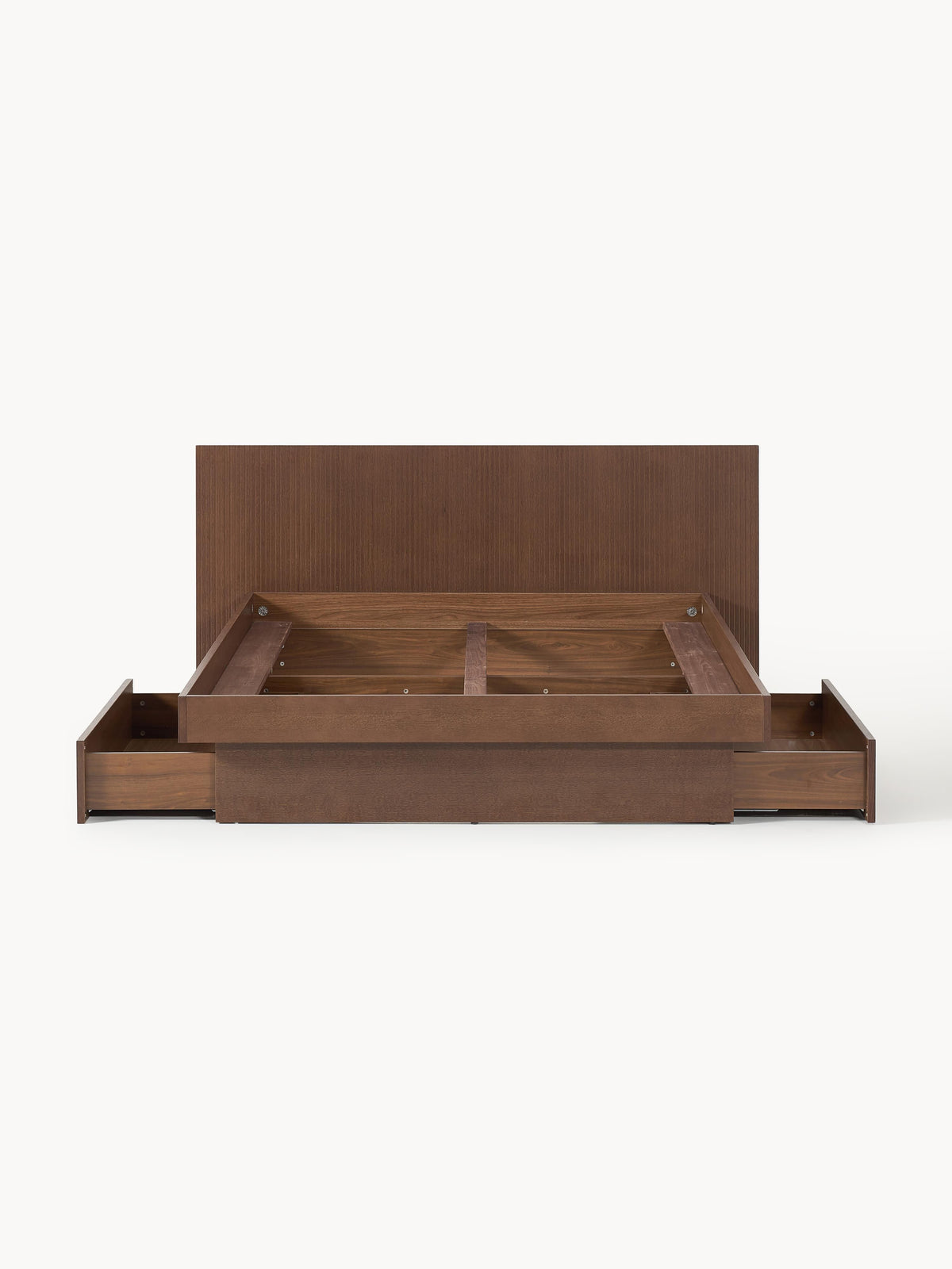 Sato Bed in Wood with Headboard and Drawers