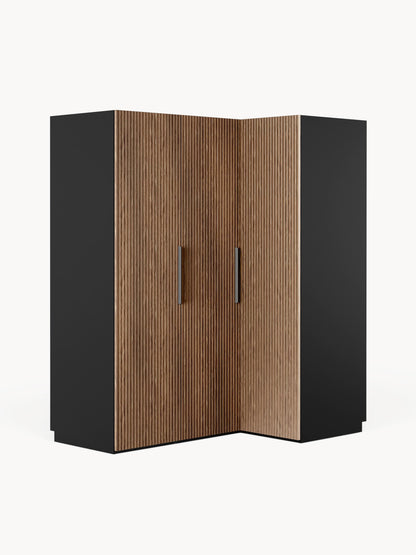 Simone Corner Modular Wardrobe in Various Sizes, 165 cm Wide