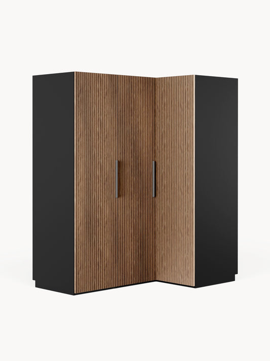 Simone Corner Modular Wardrobe in Various Sizes, 165 cm Wide