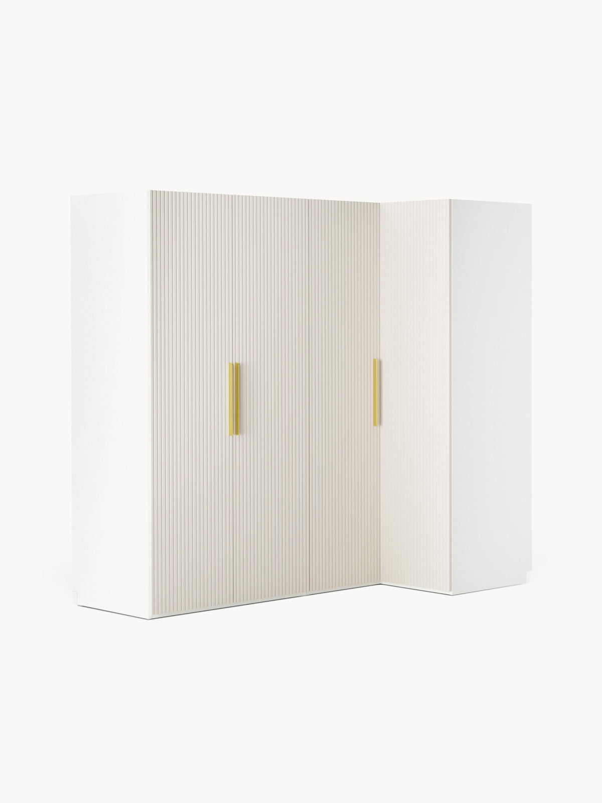 Simone Corner Modular Wardrobe in Various Sizes, 215 cm Wide