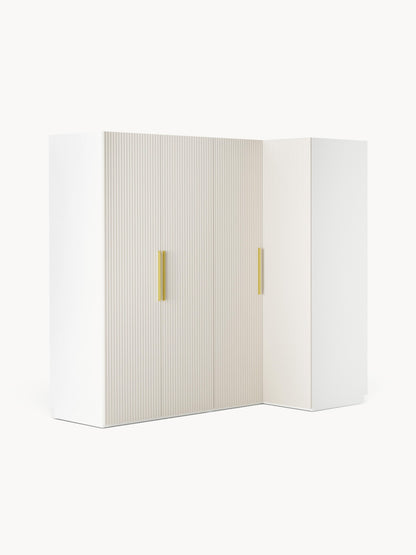 Simone Corner Modular Wardrobe in Various Sizes, 215 cm Wide