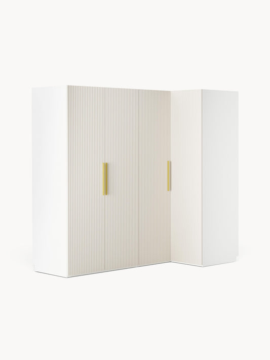 Simone Corner Modular Wardrobe in Various Sizes, 215 cm Wide