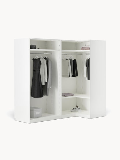 Simone Corner Modular Wardrobe in Various Sizes, 215 cm Wide