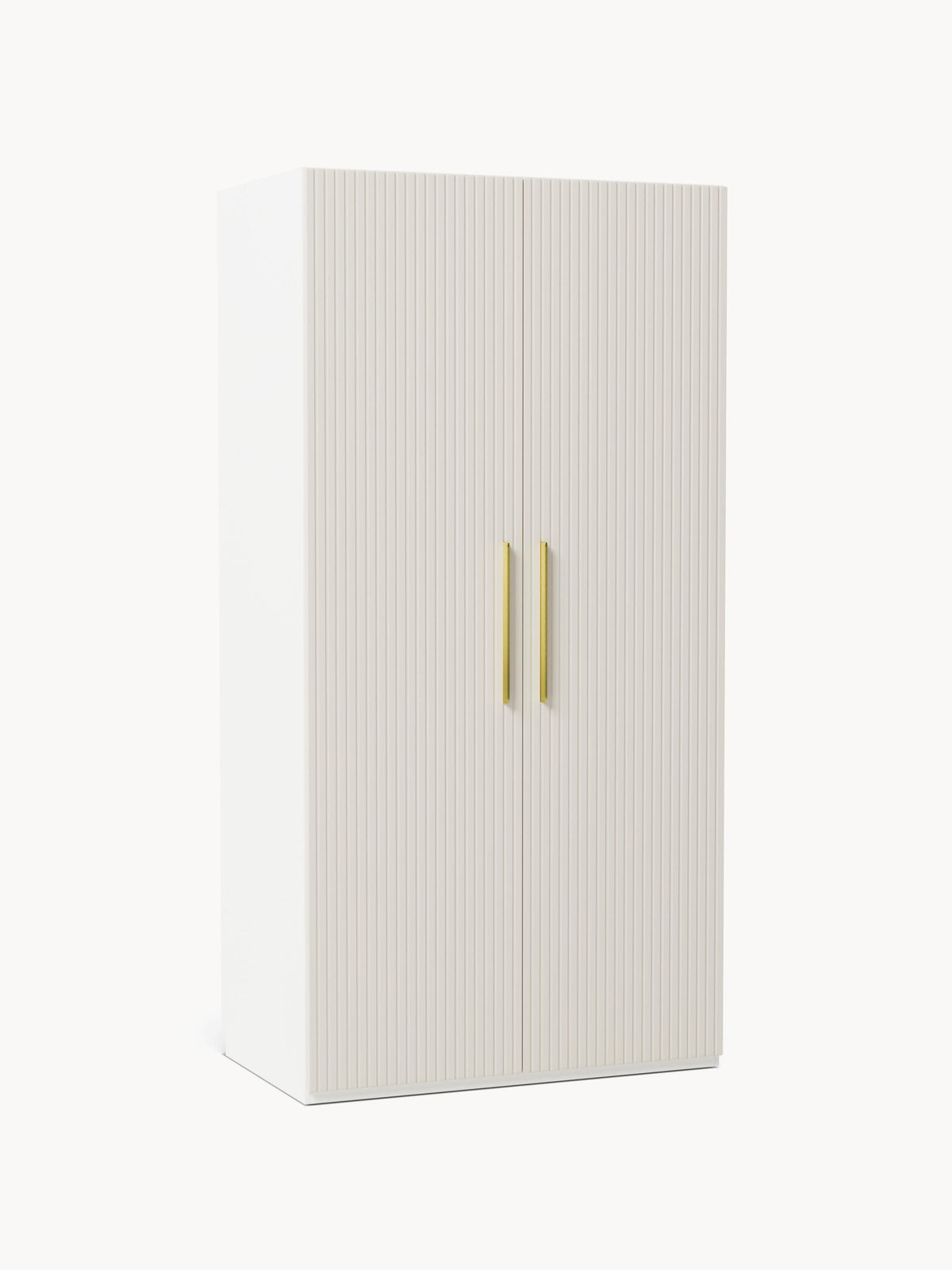 Simone Hinged-Door Modular Wardrobe in Various Sizes, 100 cm Wide