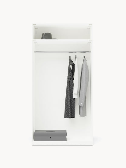 Simone Hinged-Door Modular Wardrobe in Various Sizes, 100 cm Wide