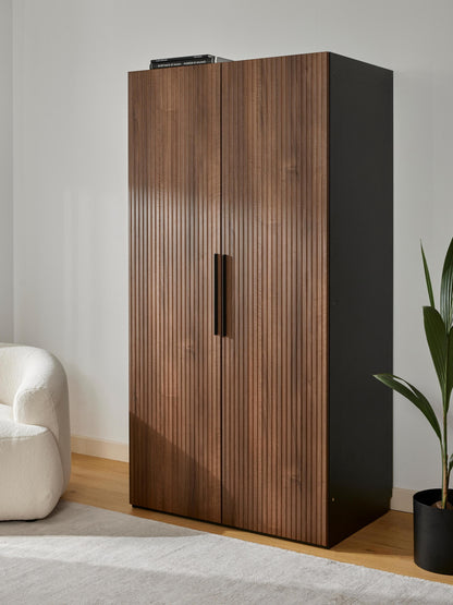 Simone Hinged-Door Modular Wardrobe in Various Sizes, 100 cm Wide