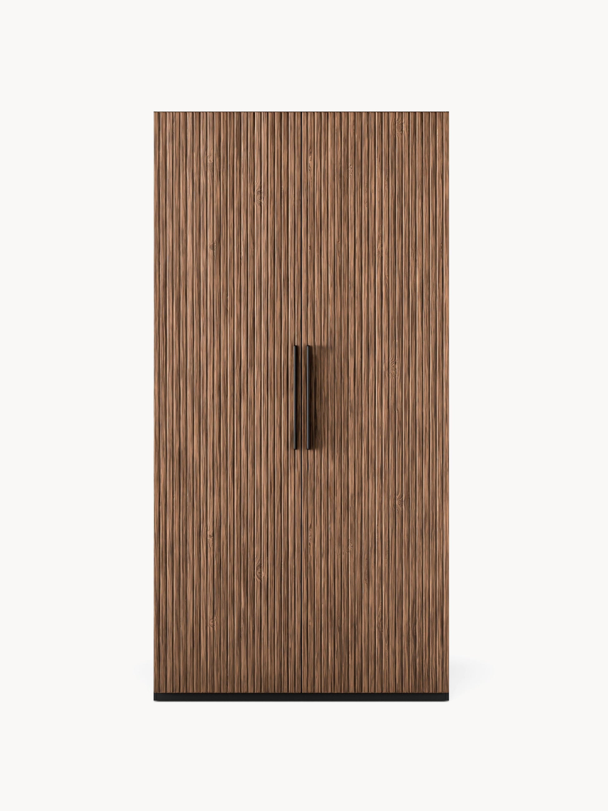 Simone Hinged-Door Modular Wardrobe in Various Sizes, 100 cm Wide