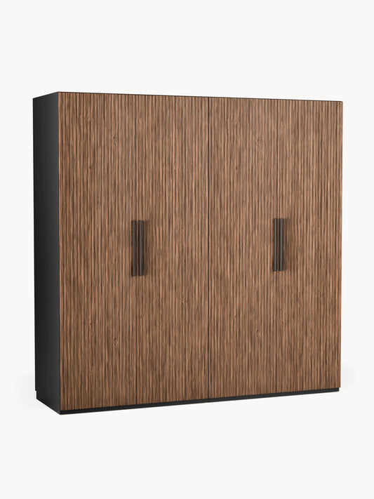 Simone Hinged-Door Modular Wardrobe in Various Sizes, 200 cm Wide