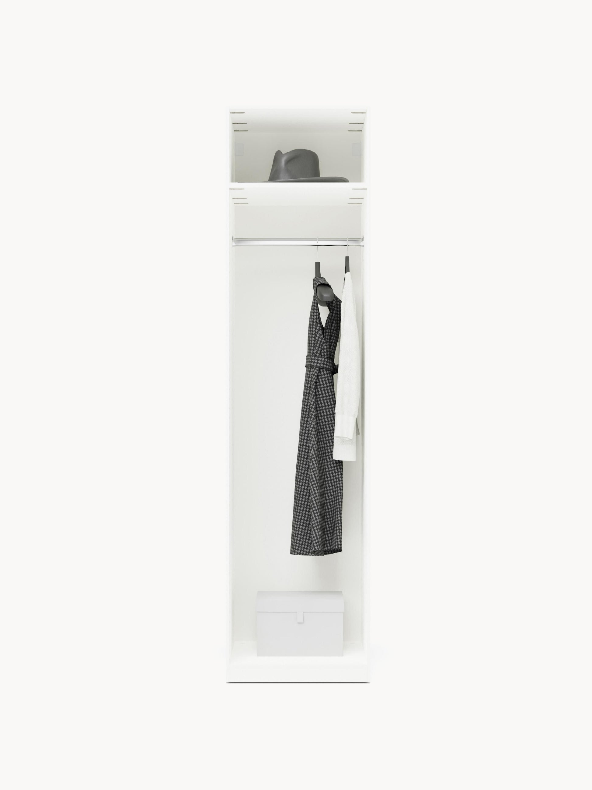 Simone Hinged-Door Modular Wardrobe in Various Sizes, 50 cm Wide