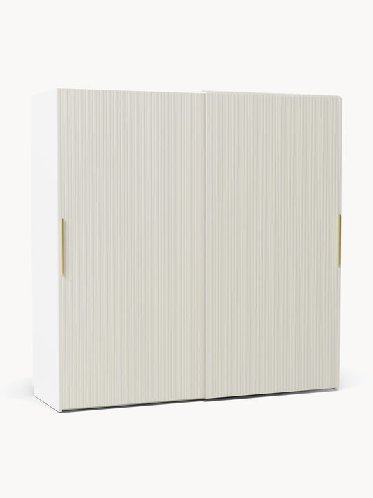 Simone Sliding-Door Modular Wardrobe in Various Sizes, 200 cm Wide