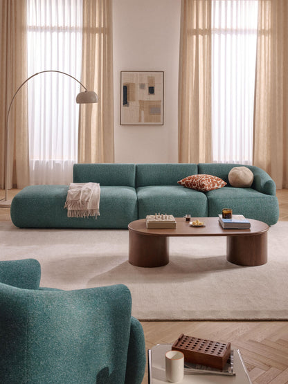 Sofia 2-Seater Modular Chaise in Bouclé