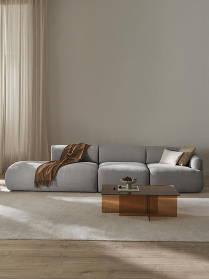 Sofia 2-Seater Modular Chaise in Bouclé