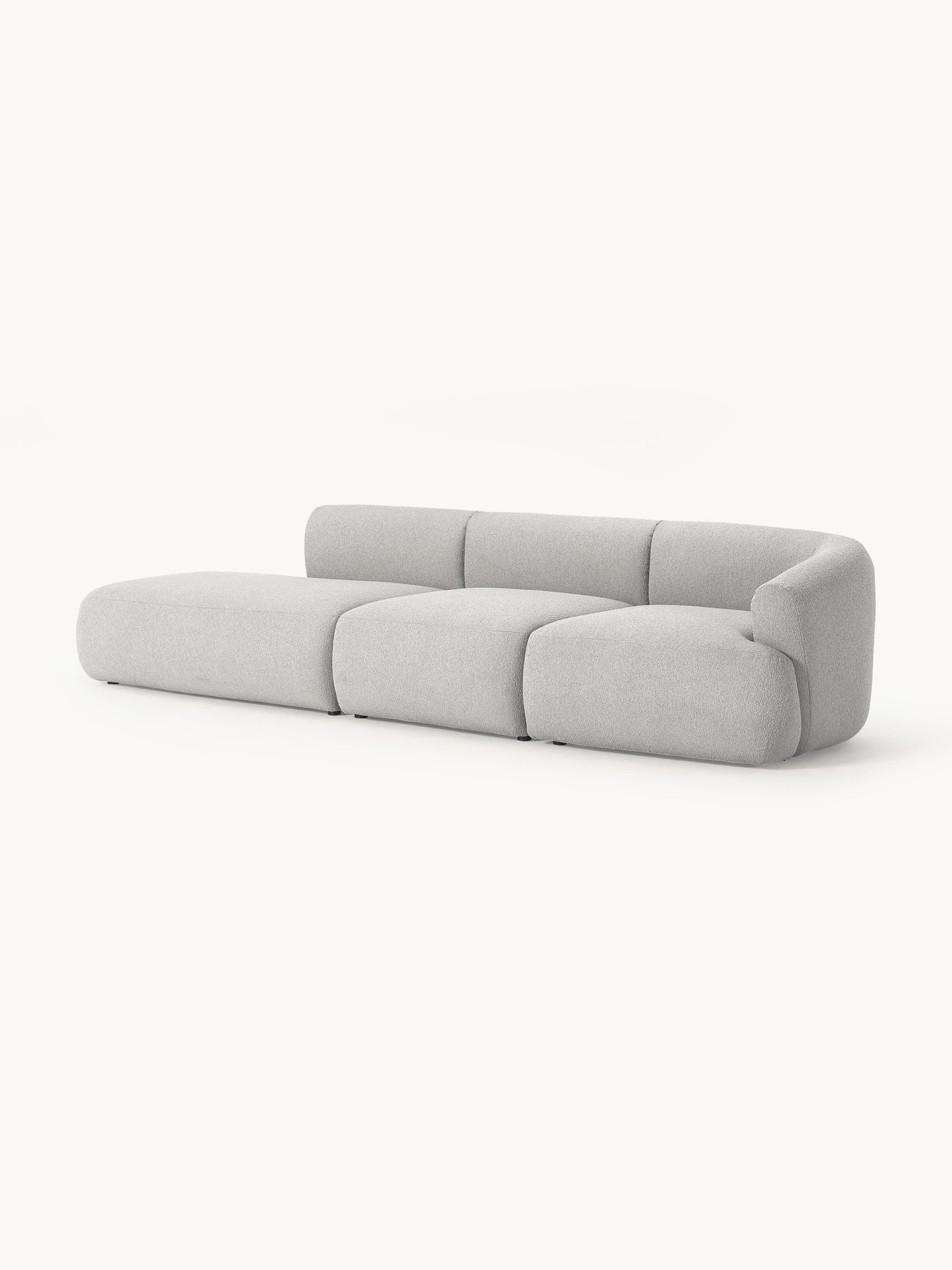 Sofia 2-Seater Modular Chaise in Bouclé