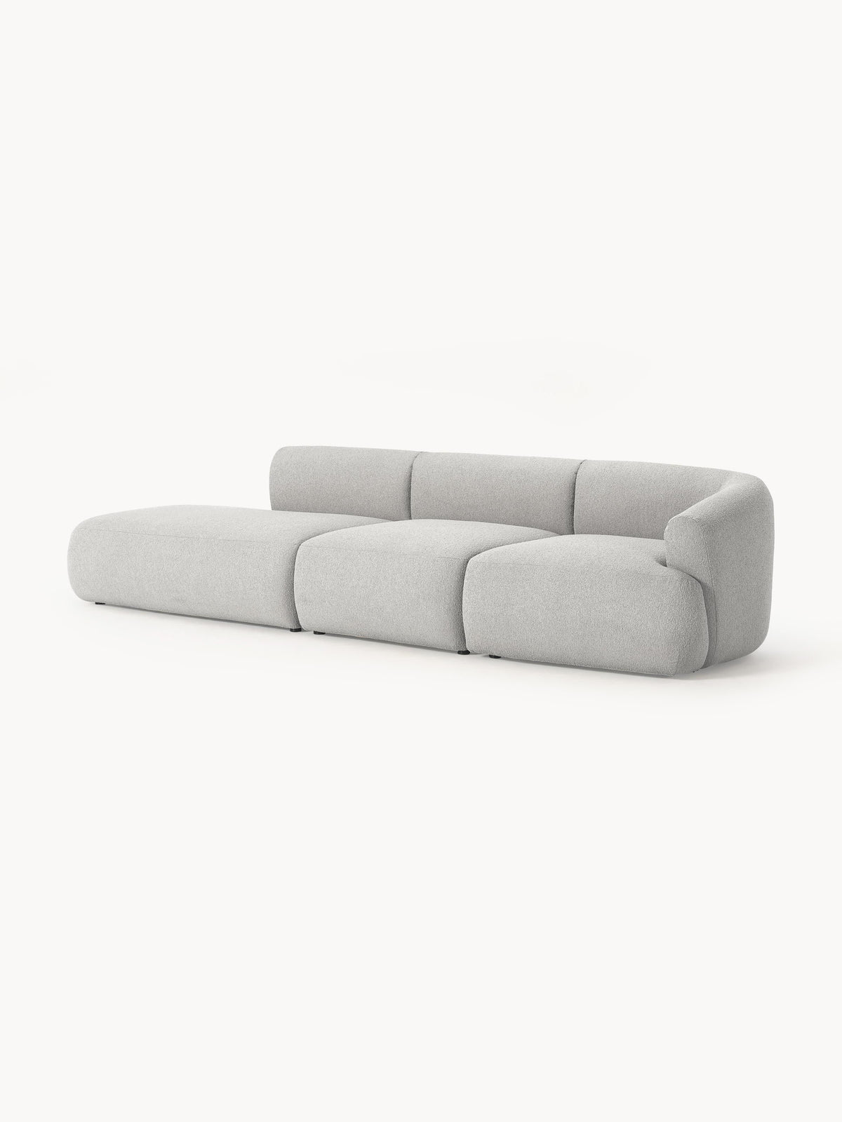 Sofia 2-Seater Modular Chaise in Bouclé