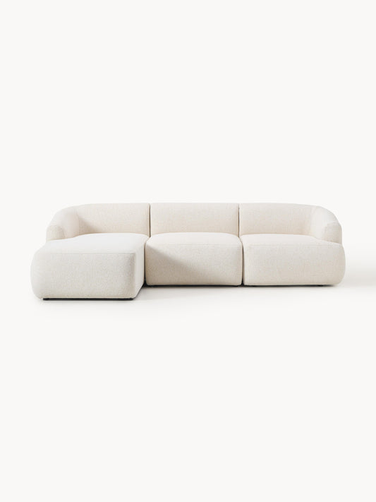 Sofia 3-Seater Modular Corner Sofa in Bouclé