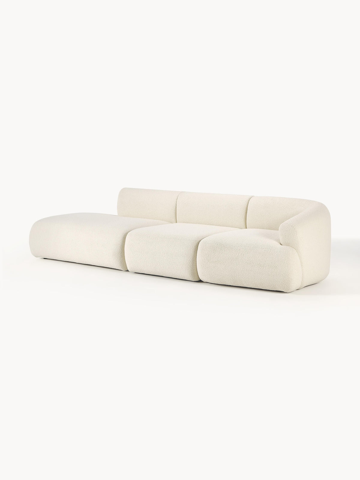 Sofia 3-Seater Modular Ottoman in Teddy