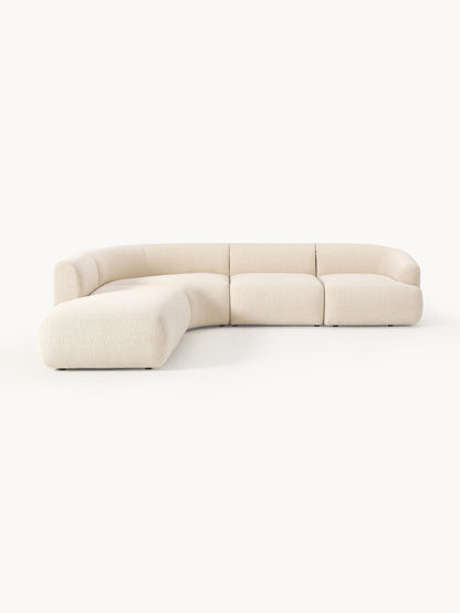 Sofia 4-Seater Modular Corner Sofa in Bouclé